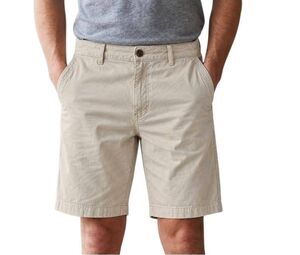 GH Bass Men's Ivory Cotton Zip Close Pockets Flat Front Shorts